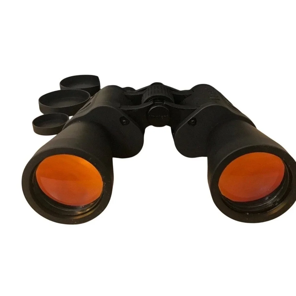 Vivitar‎ Vintage 7x50 Binoculars Carrying Case Lens Caps Coated Optics Outdoor